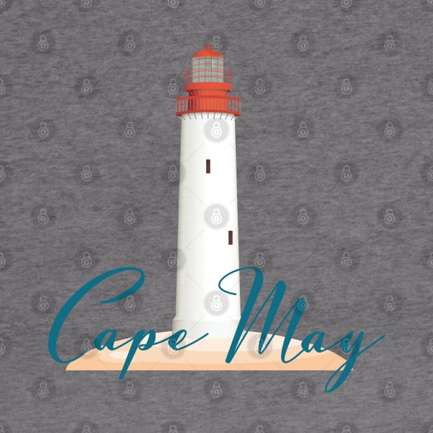 Cape May NJ Lighthouse on New Jersey Shore by sentinelsupplyco